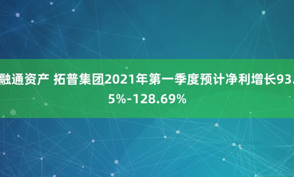 融通资产 拓普集团2021年第一季度预计净利增长93.5%-128.69%