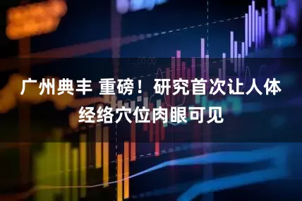 广州典丰 重磅！研究首次让人体经络穴位肉眼可见
